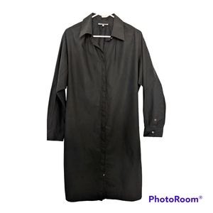 Anne Klein black shirt dress with pockets size 10